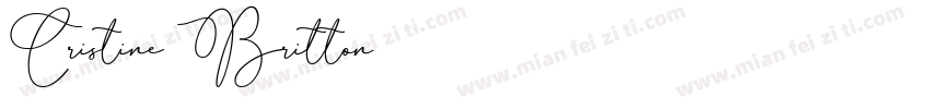 Cristine Britton字体转换